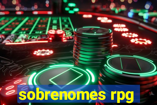 sobrenomes rpg