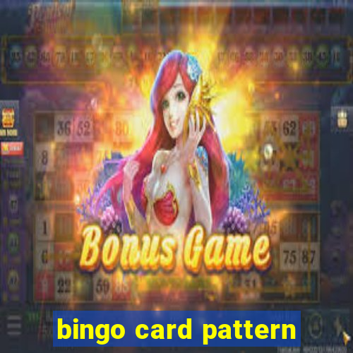 bingo card pattern