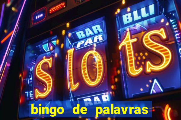 bingo de palavras colorido para imprimir