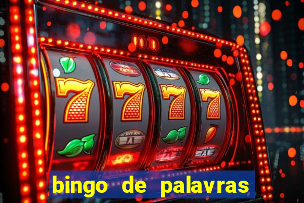 bingo de palavras colorido para imprimir