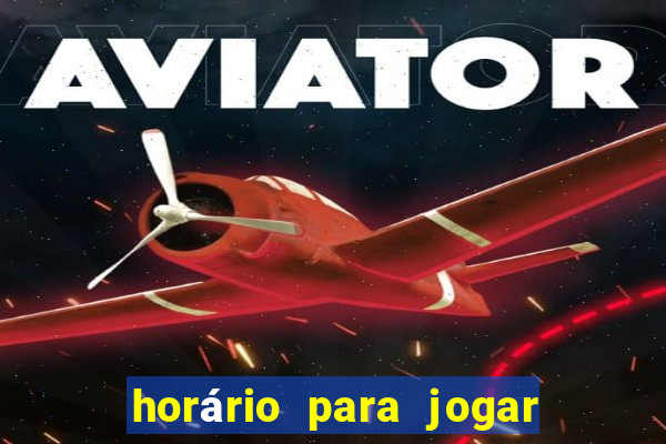 horário para jogar no rabbit