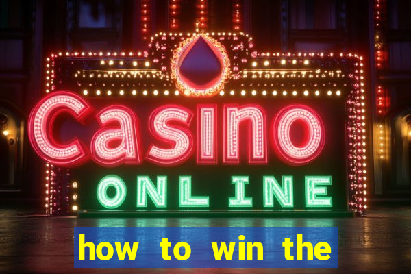 how to win the slot machine