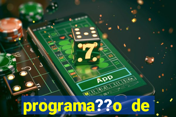 programa??o de jogos de futebol