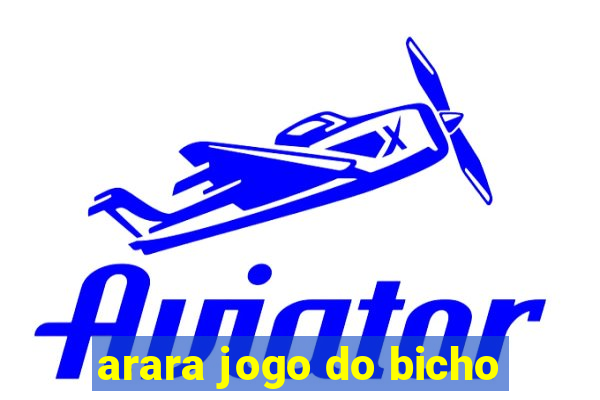 arara jogo do bicho