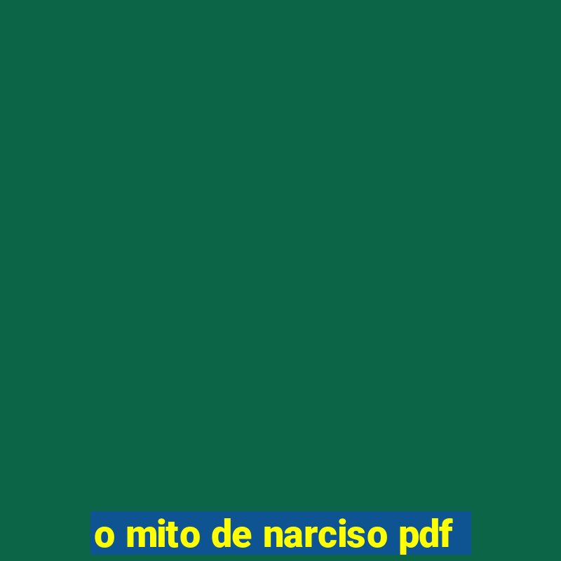 o mito de narciso pdf